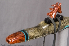 Buckeye Burl Native American Flute, Minor, Mid F#-4, #K8B